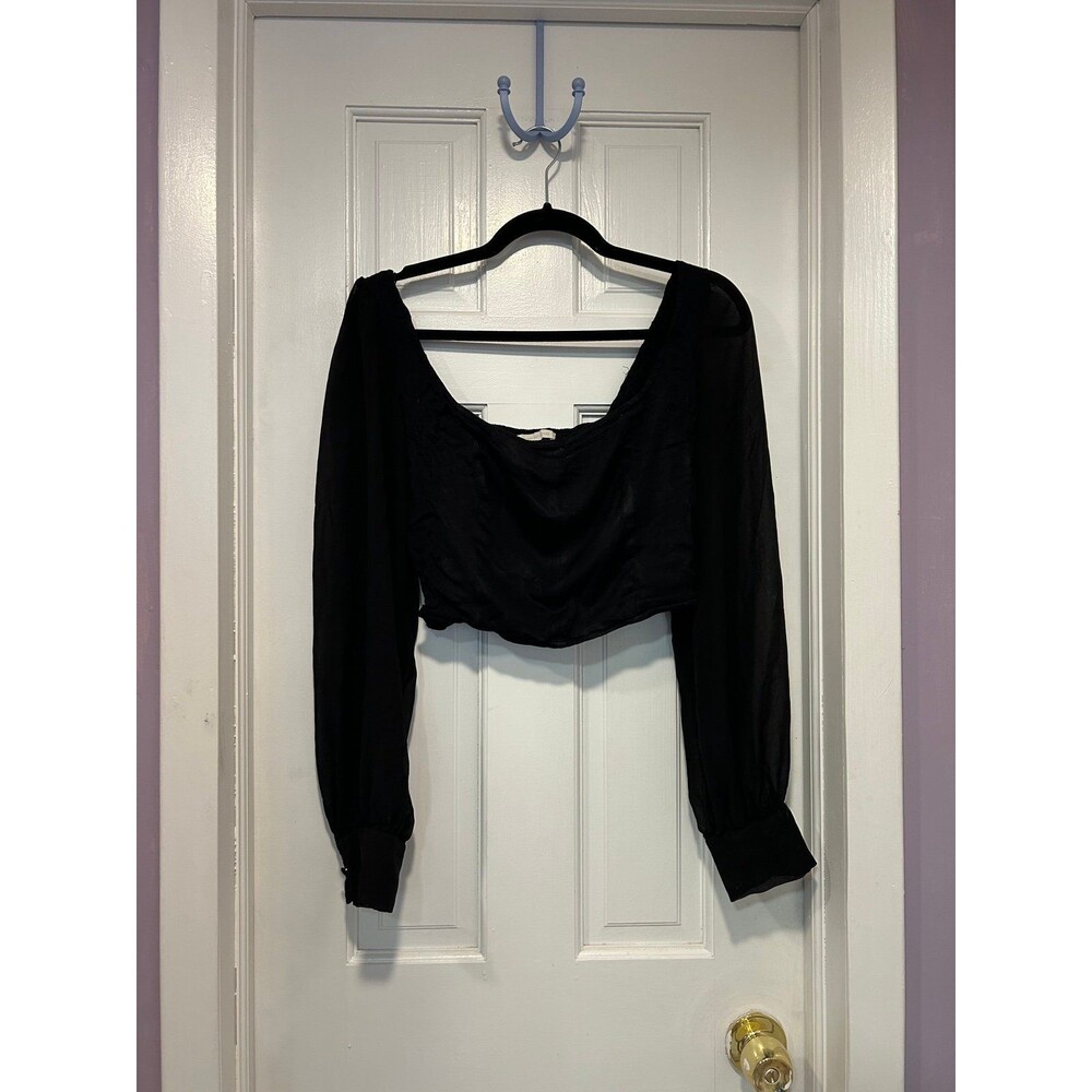 Urban Outfitters Sheer Sleeve Top